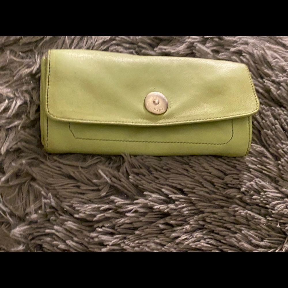 Hype lime green wallet. Leather is so soft.